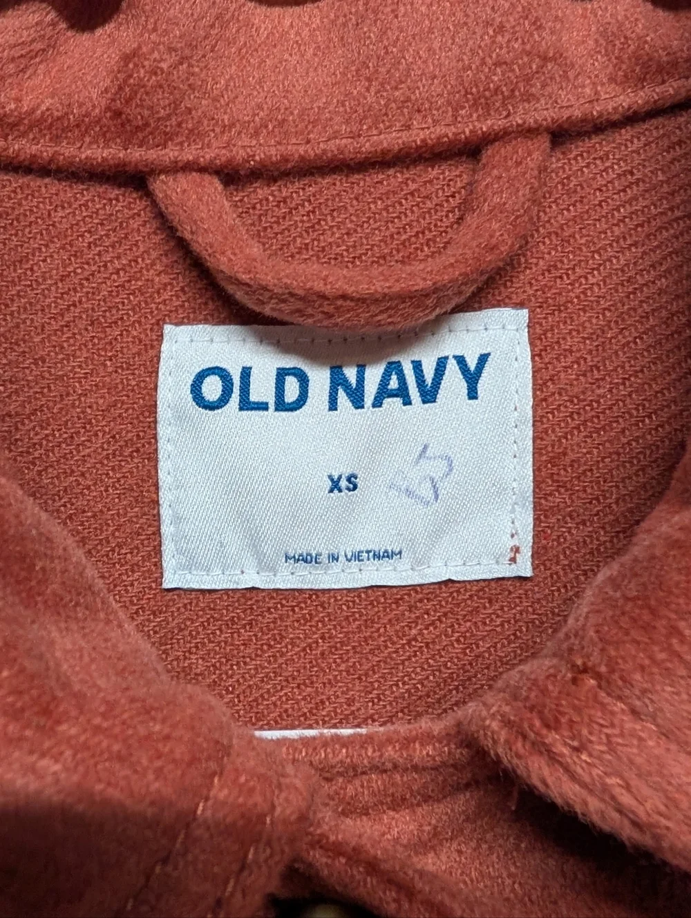 New OLD NAVY Soft Brushed Utility Red/Orange Rust Shacket Jacket (XS) - Picture 3 of 7